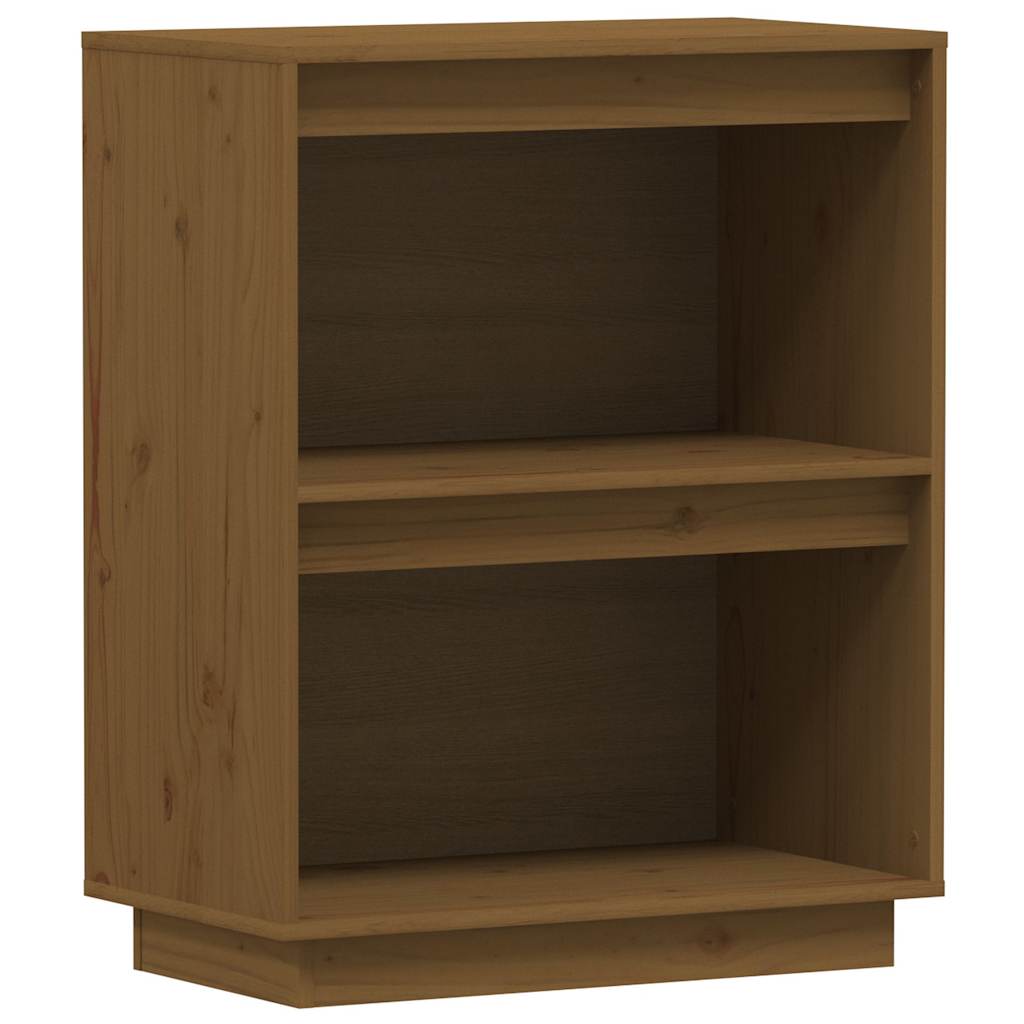 Vidaxl wandkast 60x34x75 cm massief grenenhout honingbruin