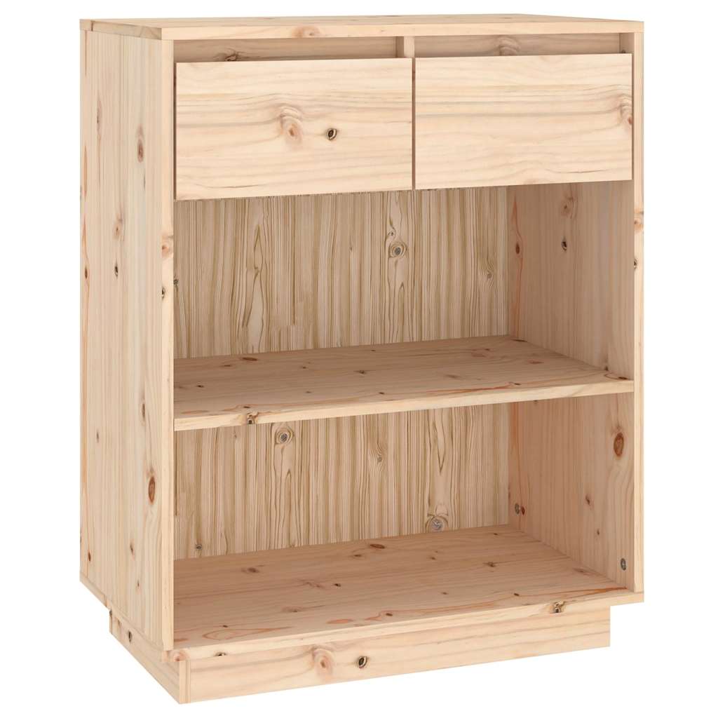 Vidaxl wandkast 60x34x75 cm massief grenenhout