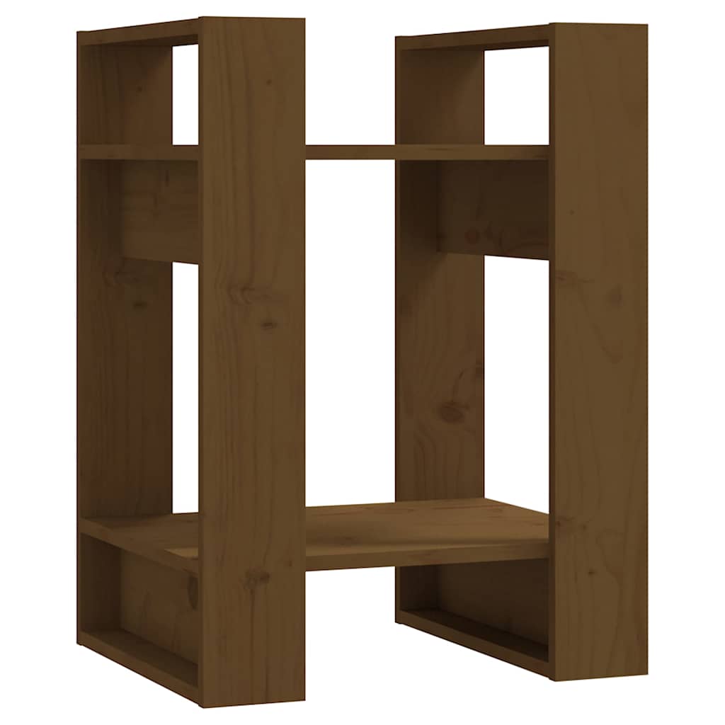 Vidaxl boekenkast kamerscherm 41x35x57 cm grenenhout honingbruin