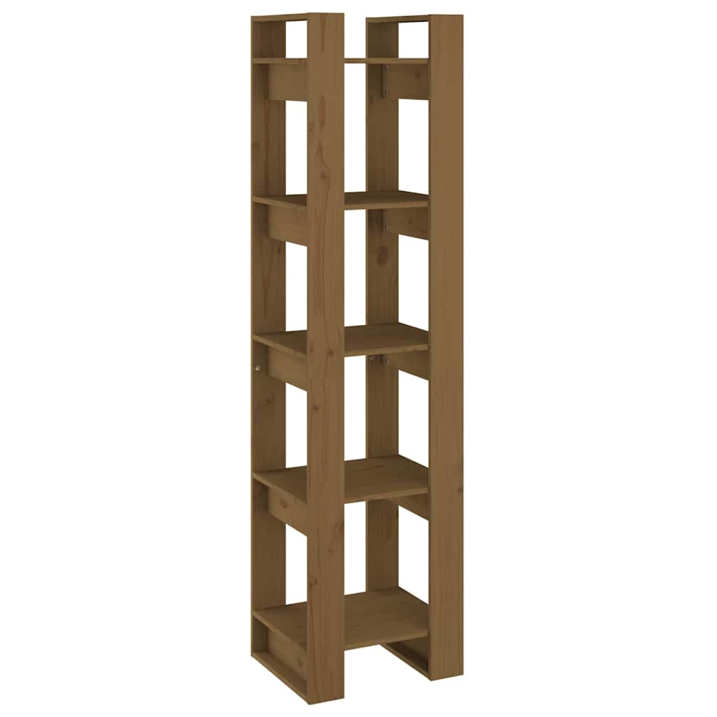 Vidaxl boekenkast kamerscherm 41x35x160 cm grenenhout honingbruin