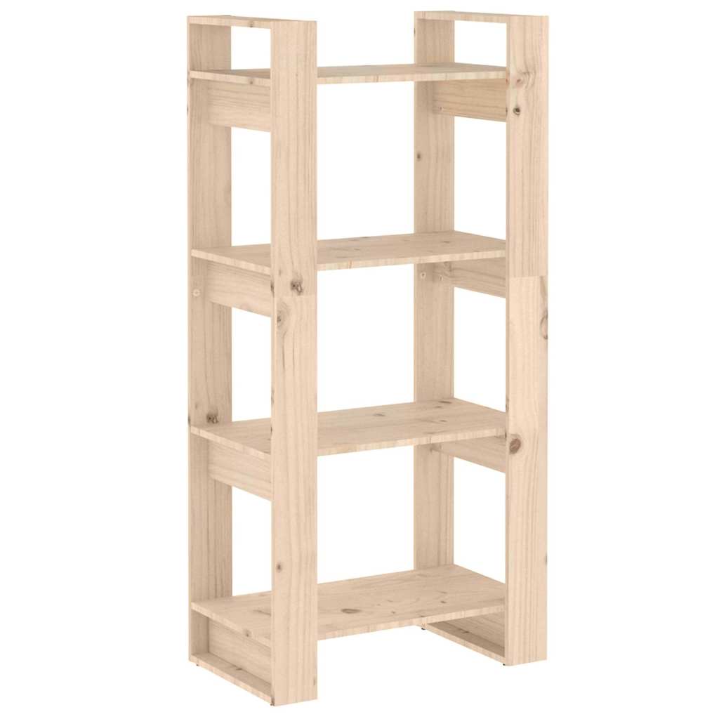 Vidaxl boekenkast kamerscherm 60x35x125 cm massief grenenhout
