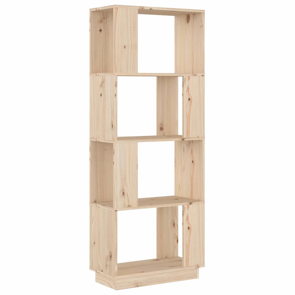 Vidaxl boekenkast kamerscherm 51x25x132 cm massief grenenhout