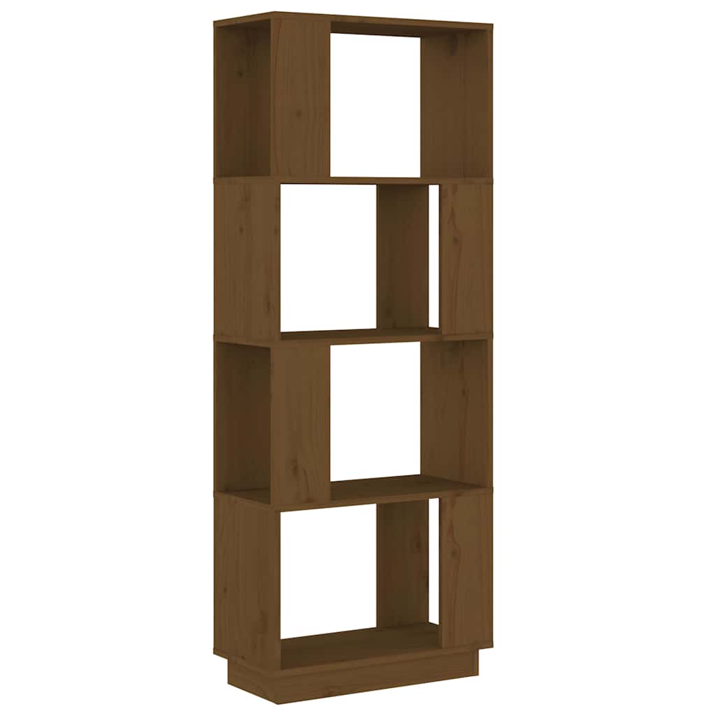 Vidaxl boekenkast kamerscherm 51x25x132 cm grenenhout honingbruin