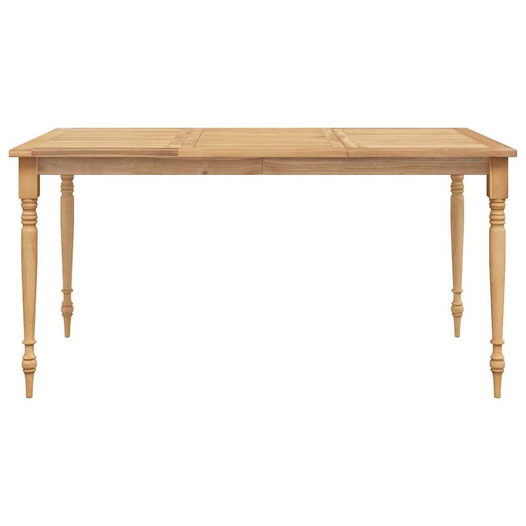 Vidaxl tafel batavia 150x90x75 cm massief teakhout
