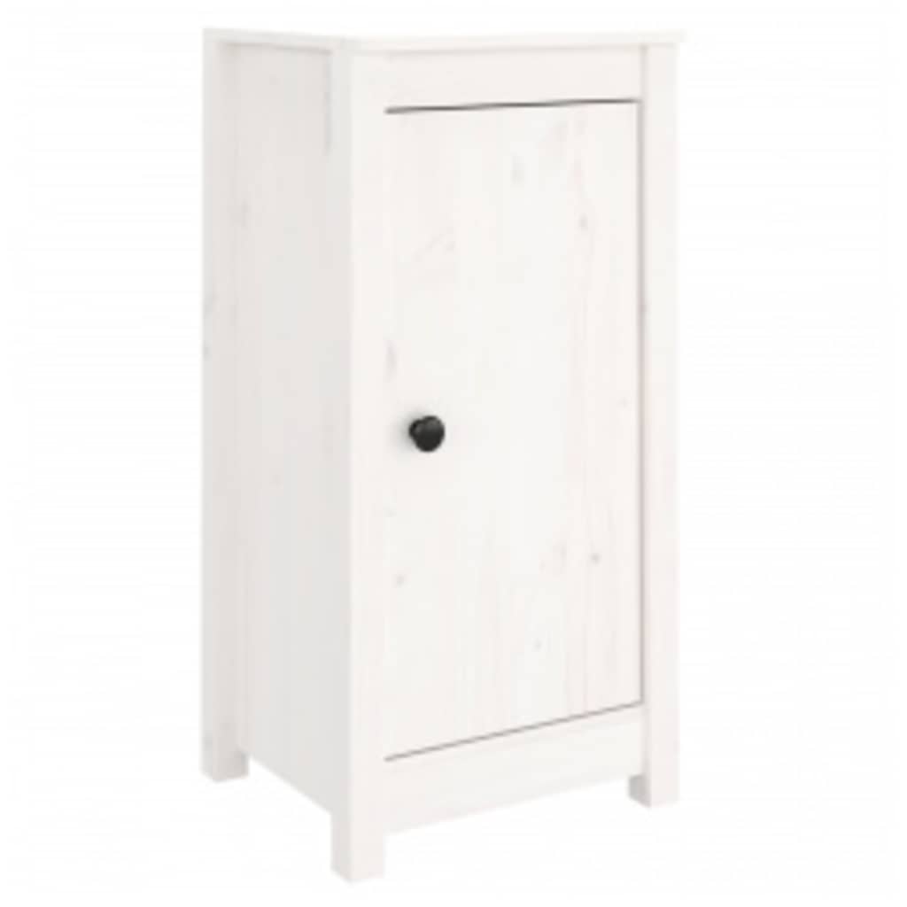 Vidaxl dressoirs 2 st 39x35x80 cm massief grenenhout wit