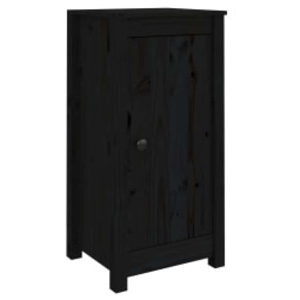 Vidaxl dressoirs 2 st 39x35x80 cm massief grenenhout zwart