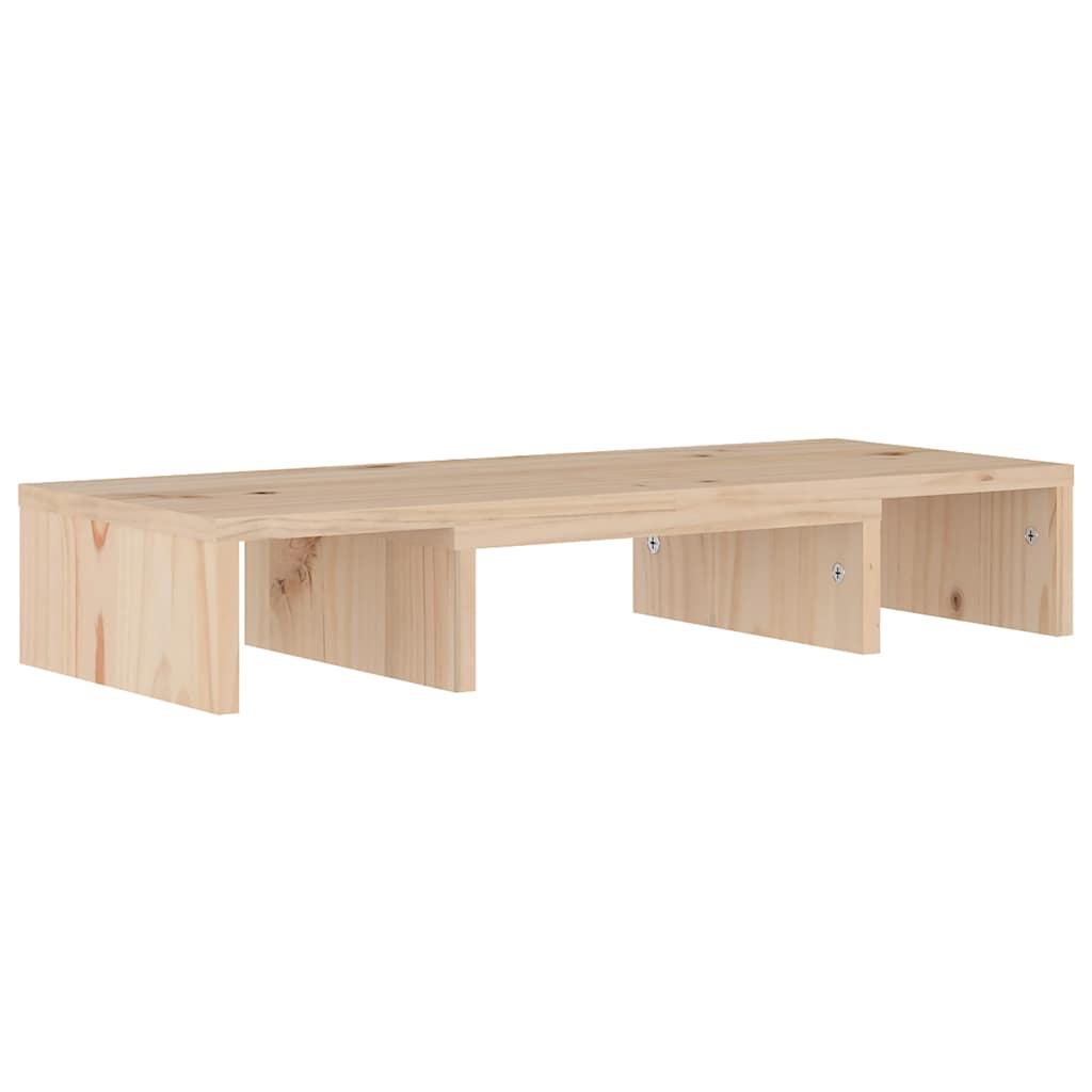Vidaxl monitorstandaard 60x24x10,5 cm massief grenenhout
