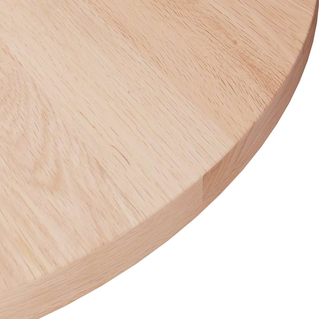 Vidaxl tafelblad rond ø40x1,5 cm onbehandeld massief eikenhout