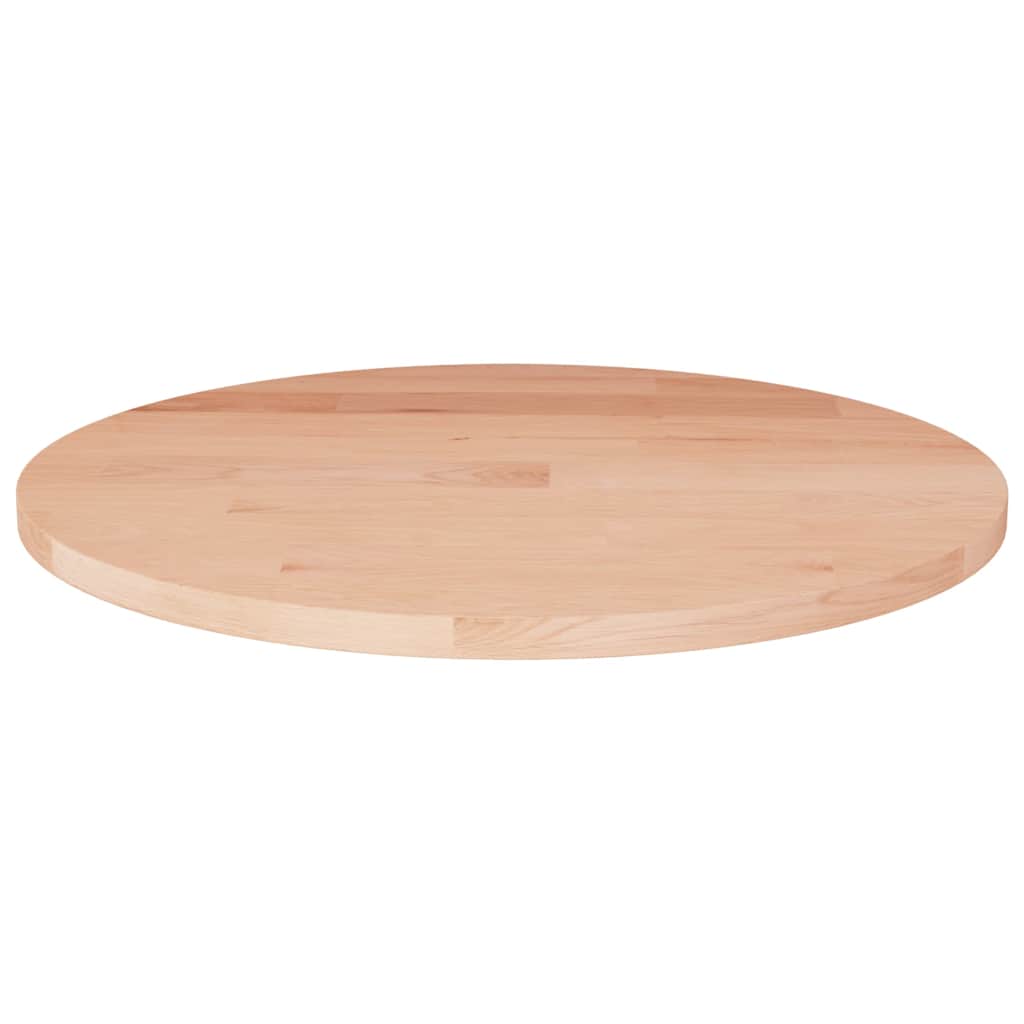 Vidaxl tafelblad rond ø50x1,5 cm onbehandeld massief eikenhout