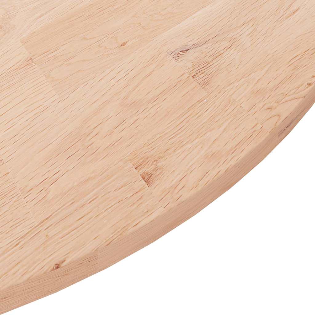 Vidaxl tafelblad rond ø90x1,5 cm onbehandeld massief eikenhout