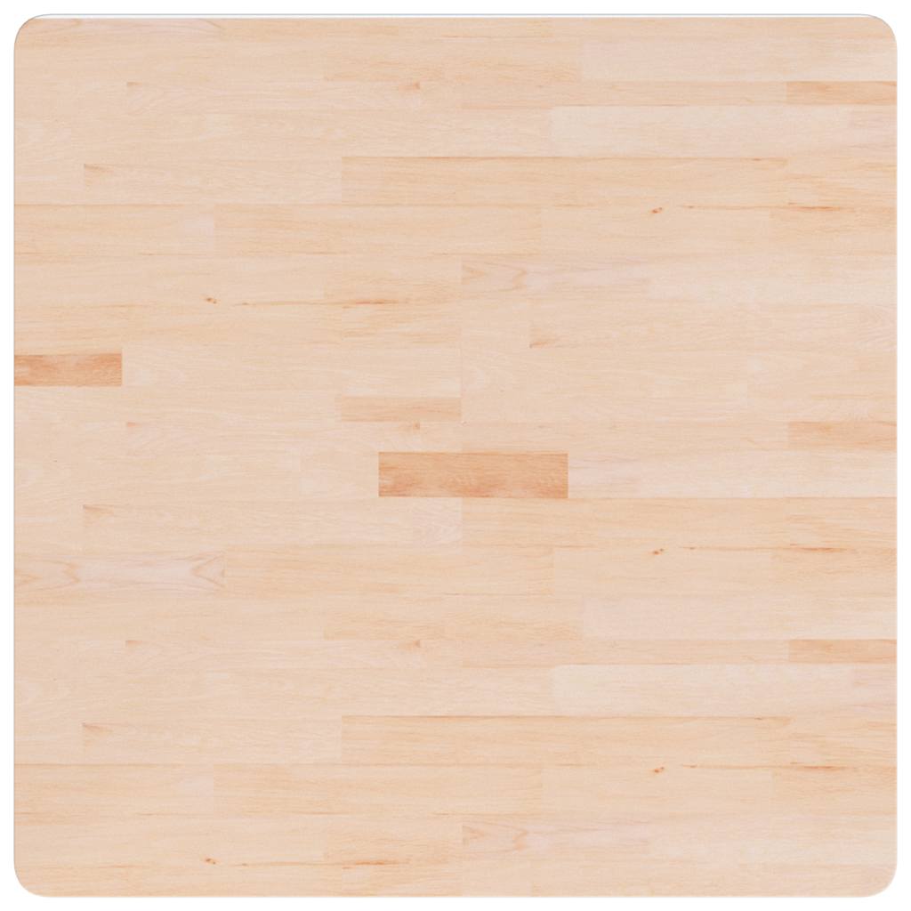 Vidaxl tafelblad vierkant 80x80x1,5 cm onbehandeld massief eikenhout