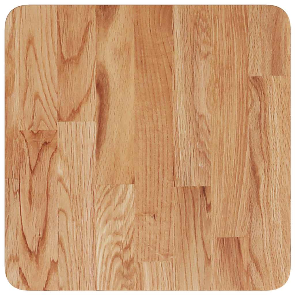 Vidaxl tafelblad vierkant 40x40x1,5cm massief eiken lichtbruin