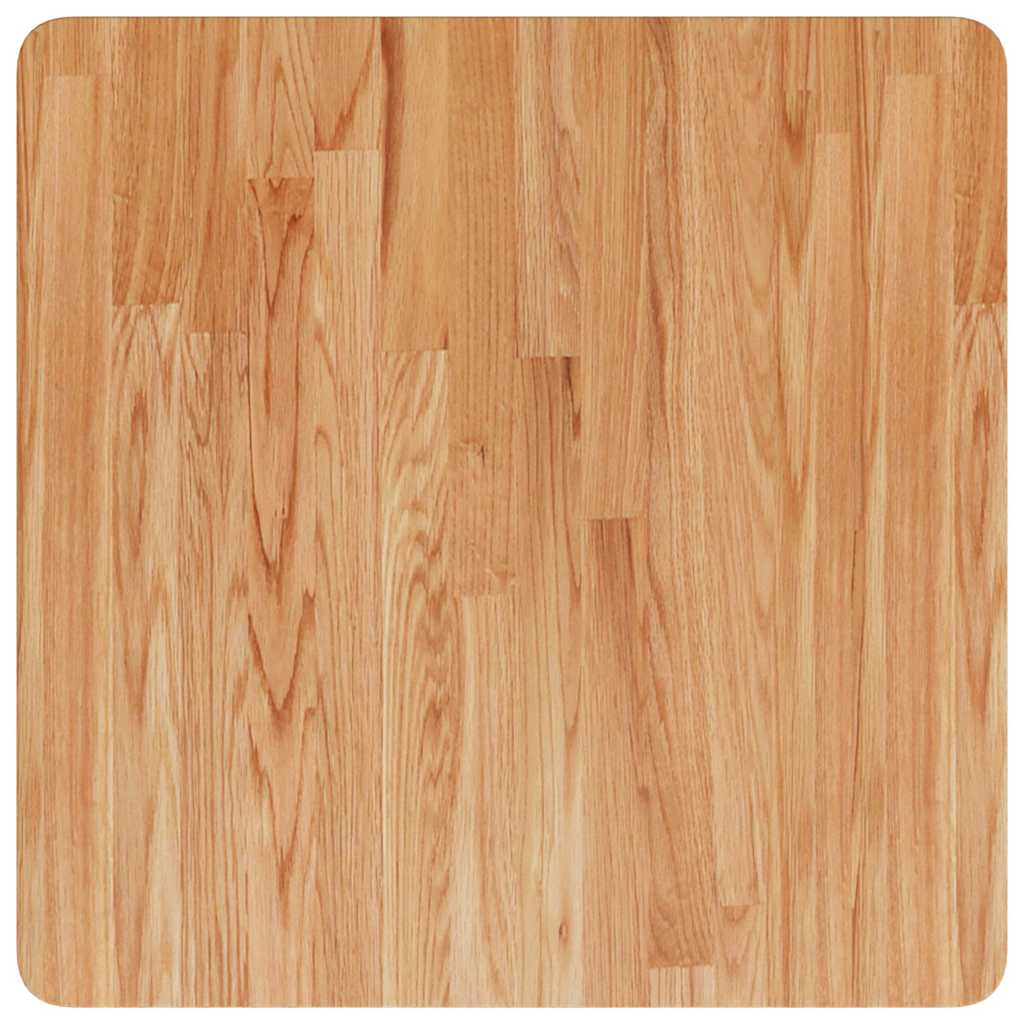 Vidaxl tafelblad vierkant 60x60x1,5 cm massief eiken lichtbruin