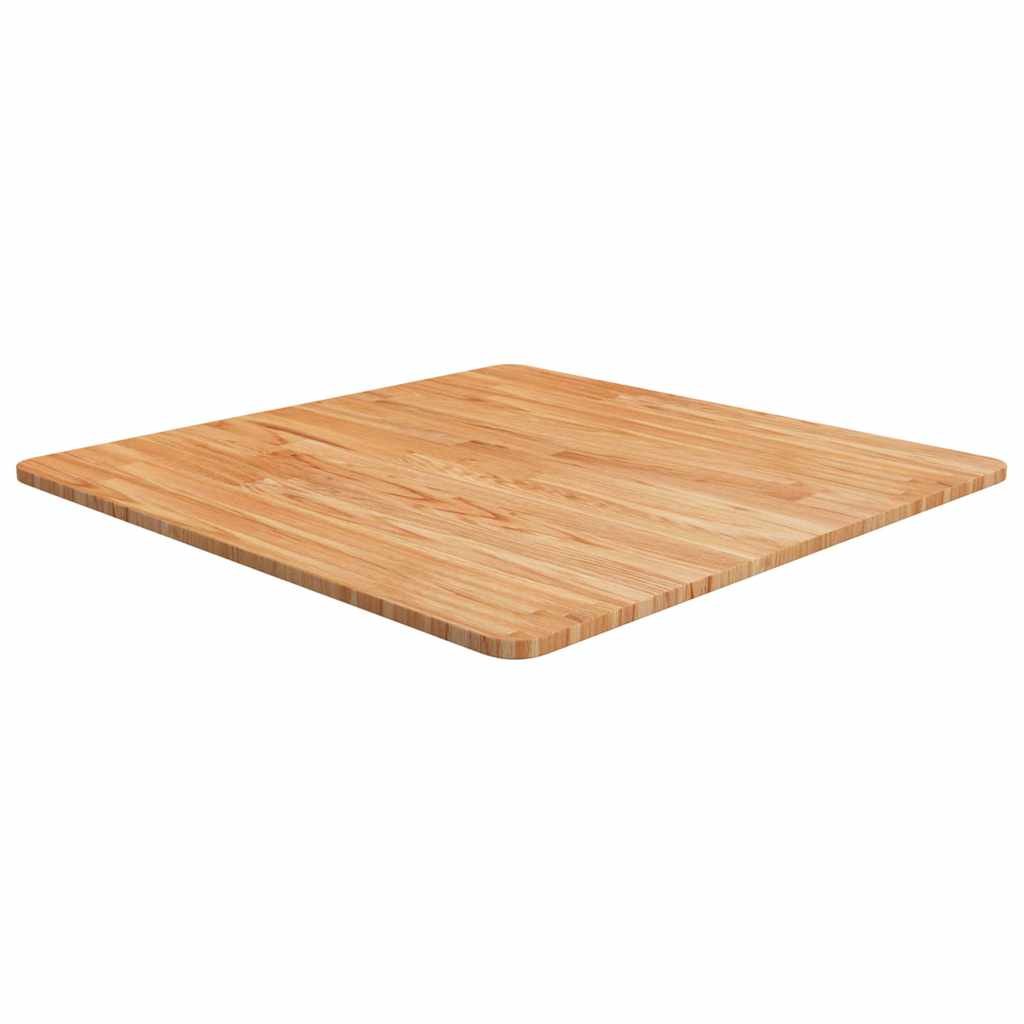 Vidaxl tafelblad vierkant 70x70x1,5cm massief eiken lichtbruin