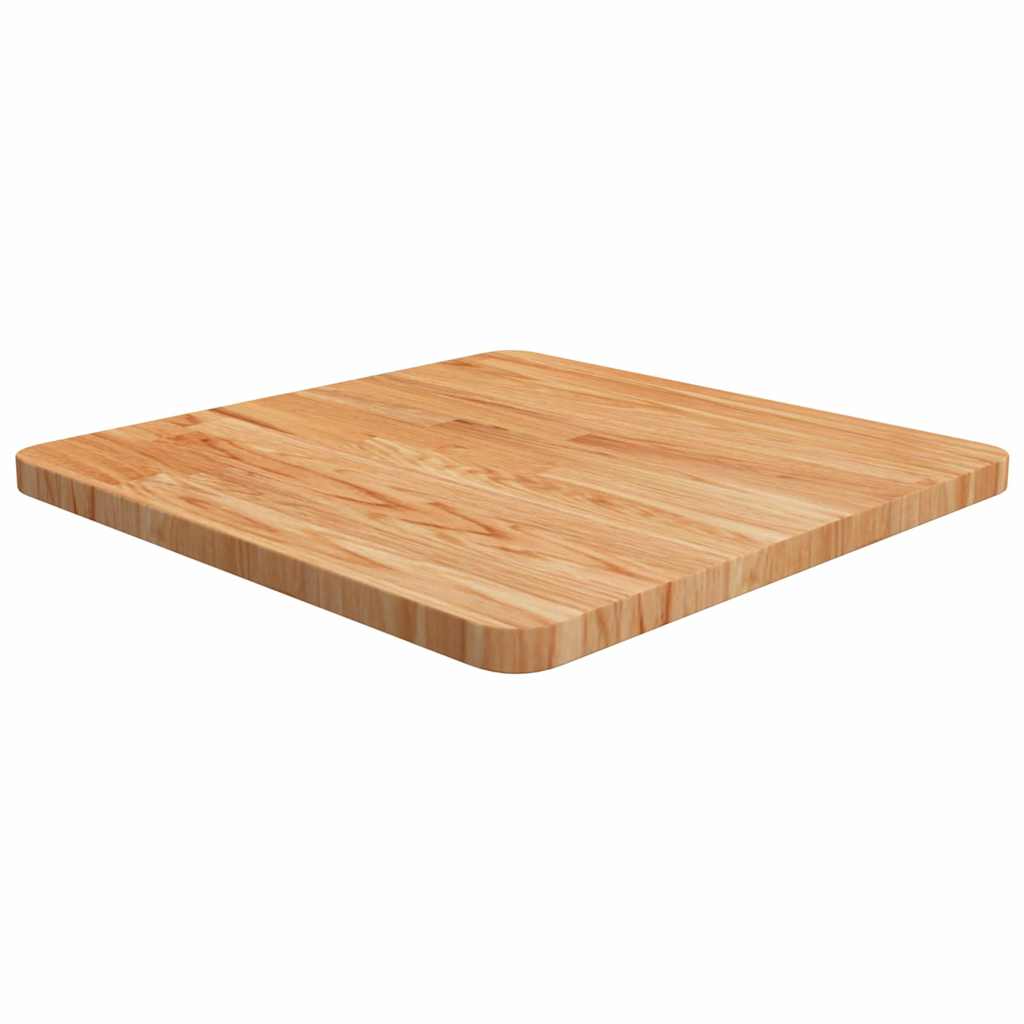 Vidaxl tafelblad vierkant 50x50x2,5cm massief eiken lichtbruin