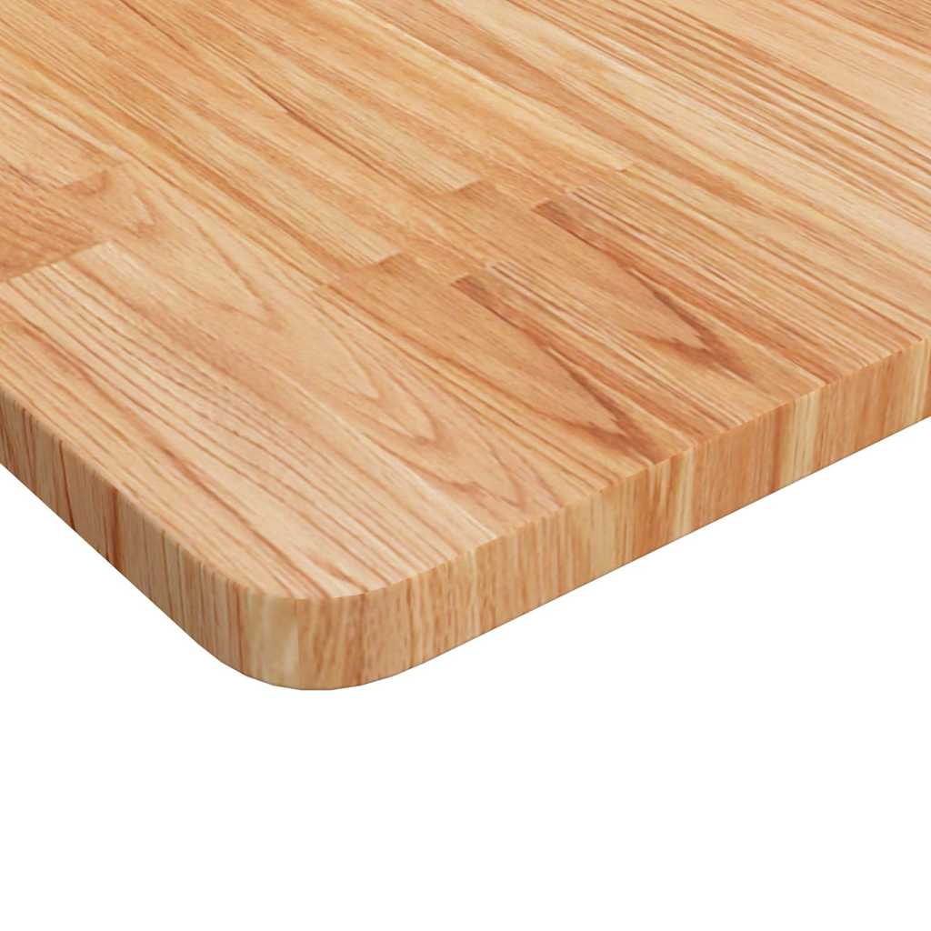 Vidaxl tafelblad vierkant 50x50x2,5cm massief eiken lichtbruin