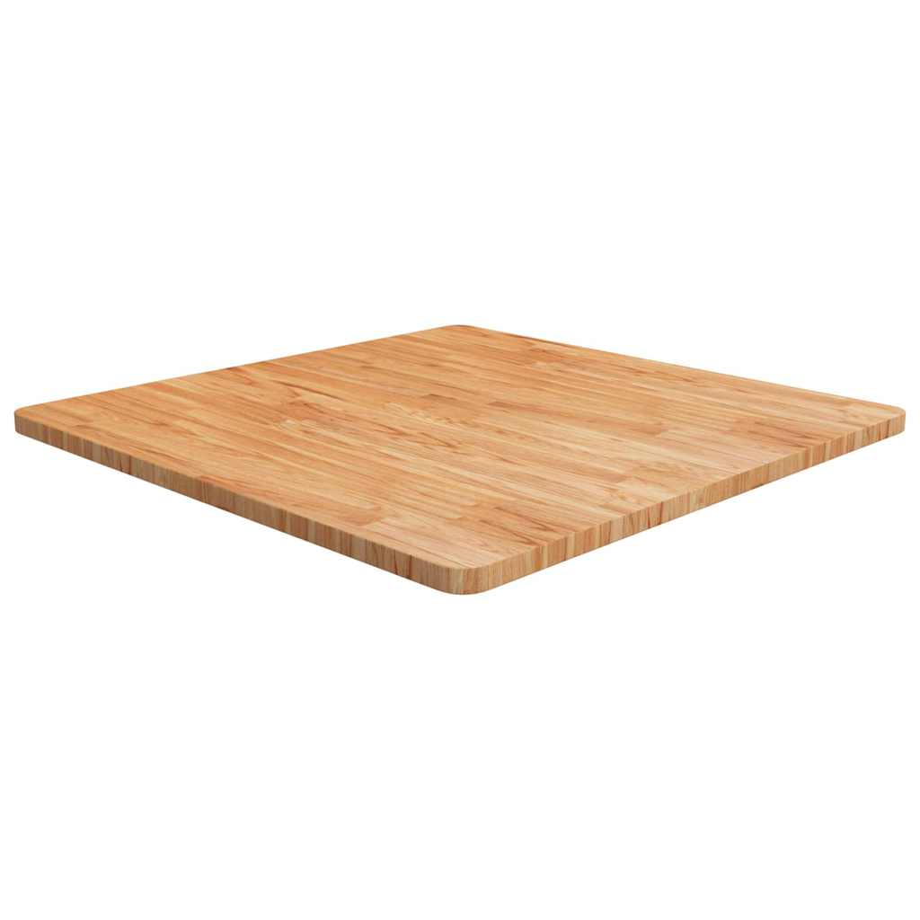 Vidaxl tafelblad vierkant 80x80x2,5cm massief eiken lichtbruin