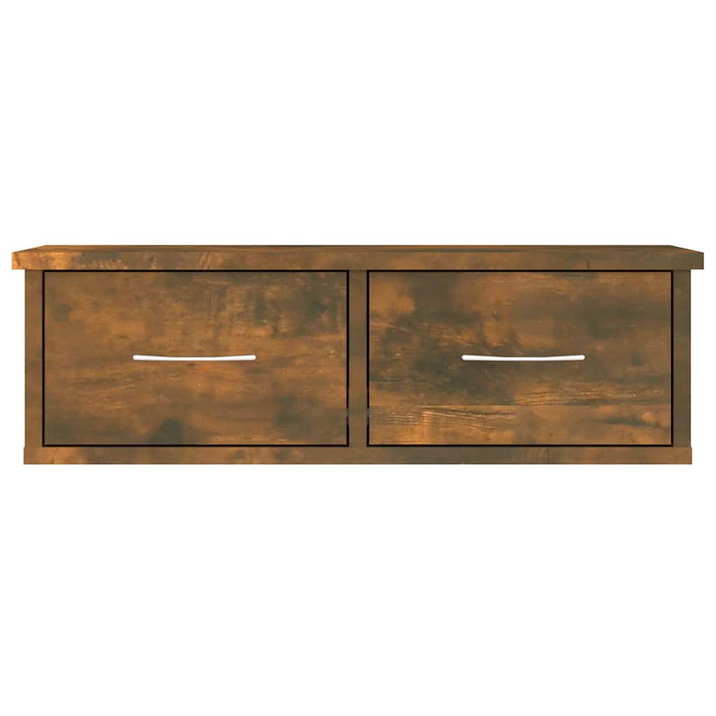 Vidaxl wandkast 60x26x18,5 cm bewerkt hout gerookt eikenkleurig