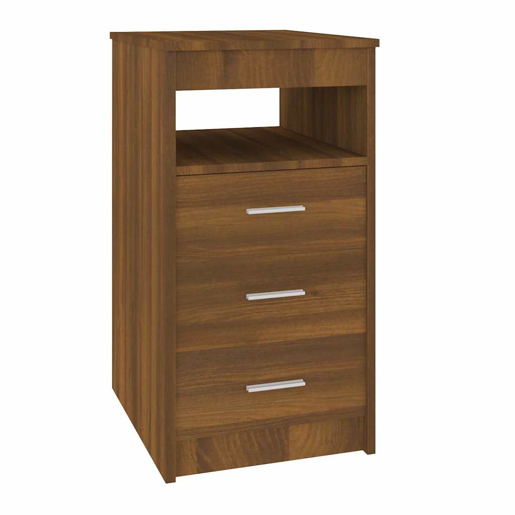 Vidaxl ladekast 40x50x76 cm bewerkt hout bruin eikenkleur