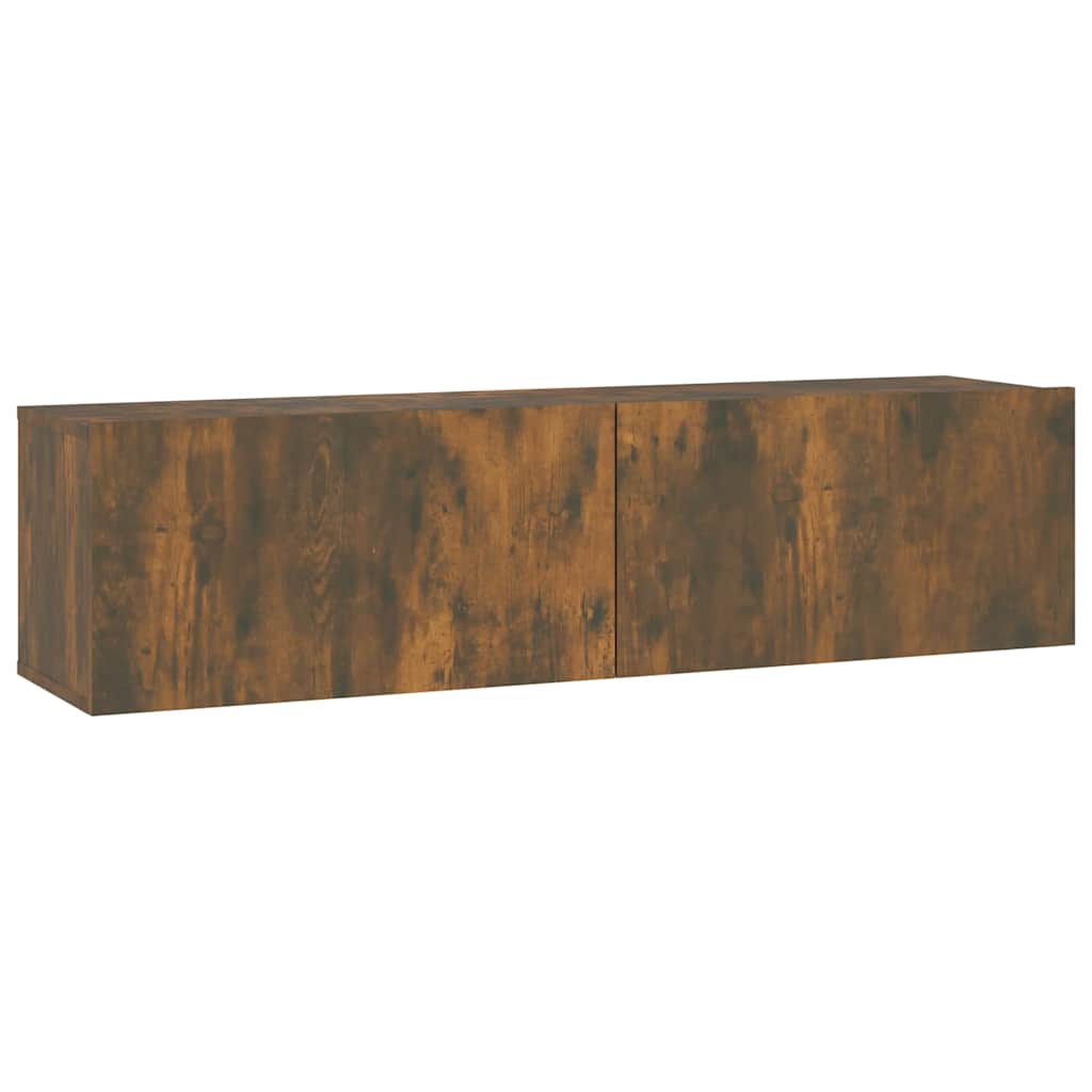 Vidaxl tv-wandmeubel 120x30x30 cm bewerkt hout gerookt eikenkleurig