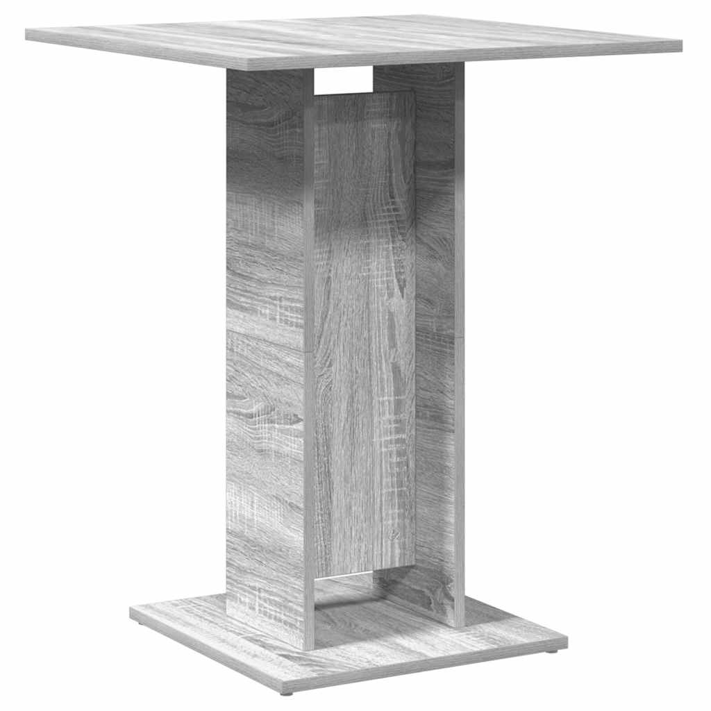 Vidaxl bistrotafel 60x60x75 cm bewerkt hout grijs sonoma eikenkleurig