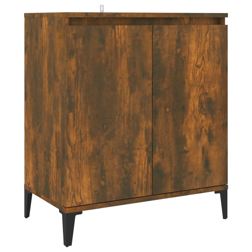 Vidaxl dressoir 60x35x70 cm bewerkt hout gerookt eikenkleurig