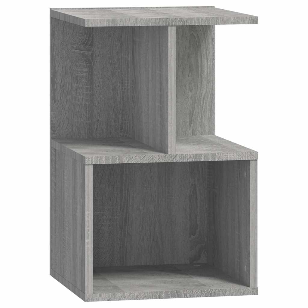 Vidaxl nachtkastje 35x35x55 cm bewerkt hout grijs sonoma eikenkleurig