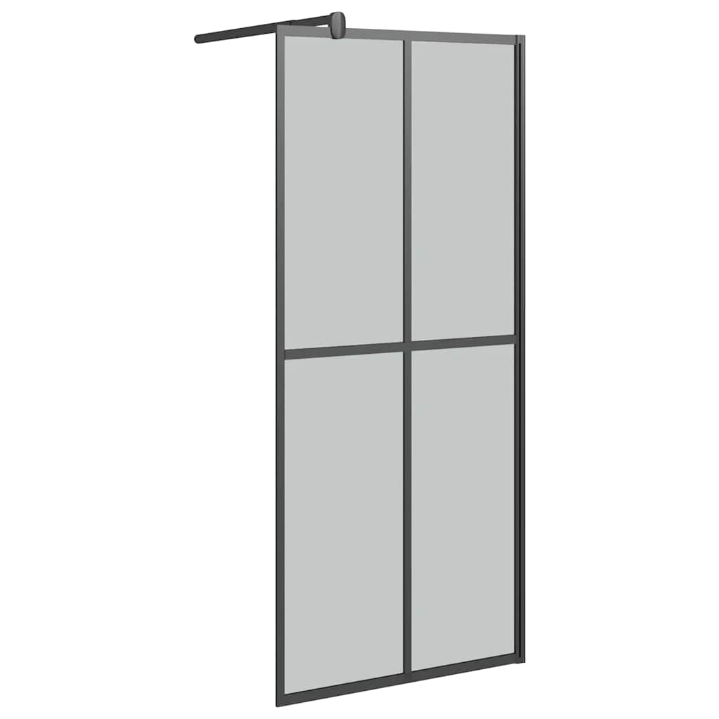 Vidaxl inloopdouchescherm 90x195 cm donker gehard glas