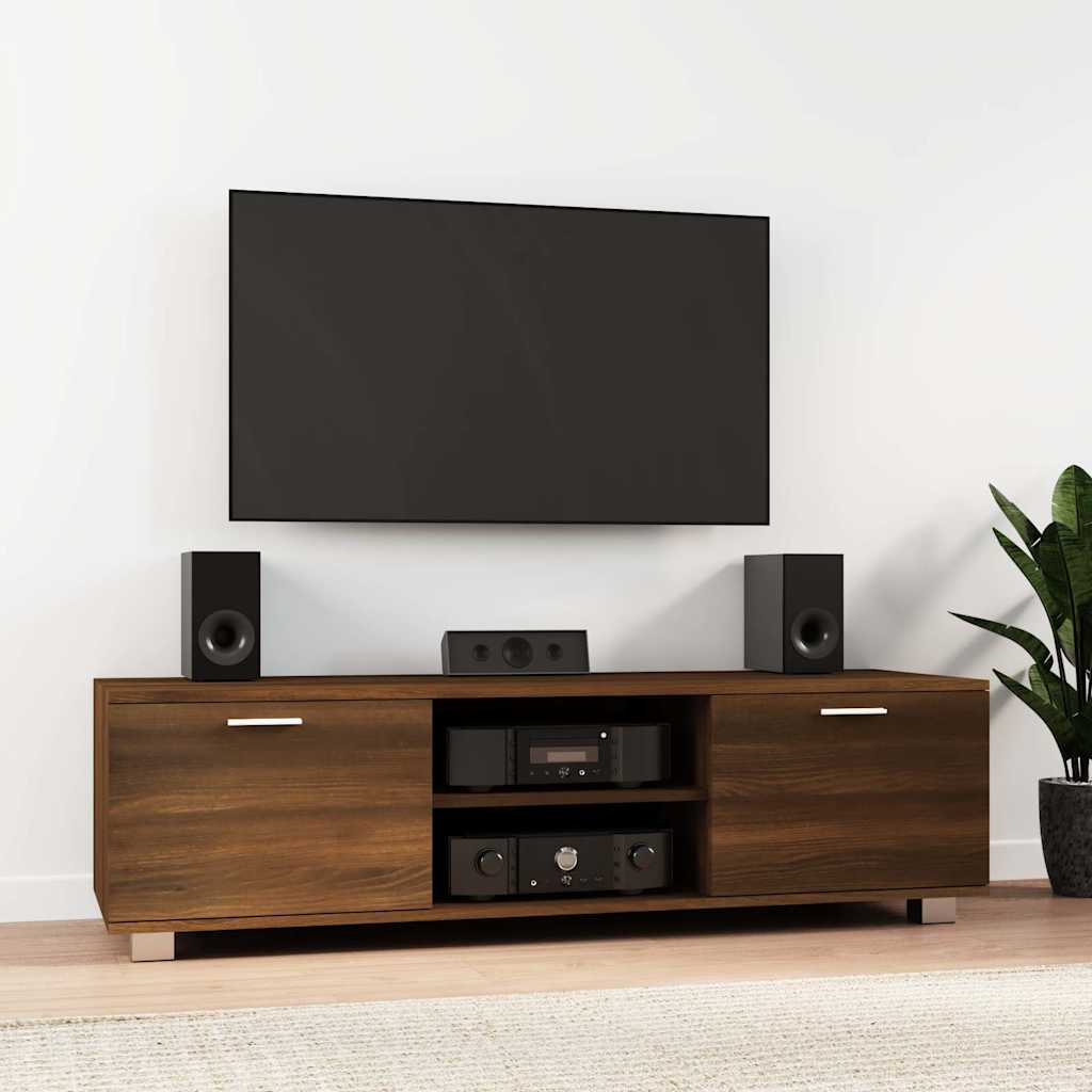 Vidaxl tv-meubel 140x40,5x35 cm bewerkt hout bruin eikenkleur