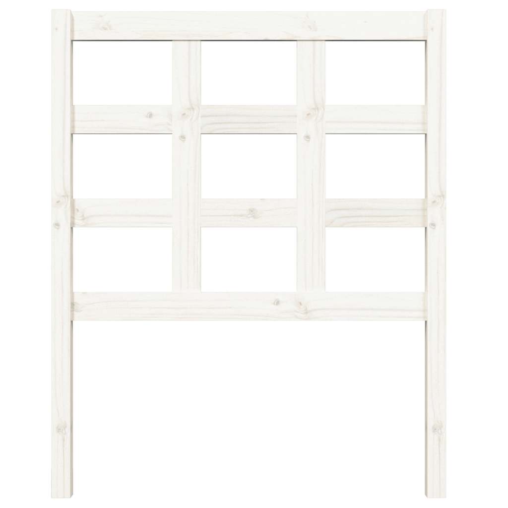 Vidaxl hoofdbord 80,5x4x100 cm massief grenenhout wit