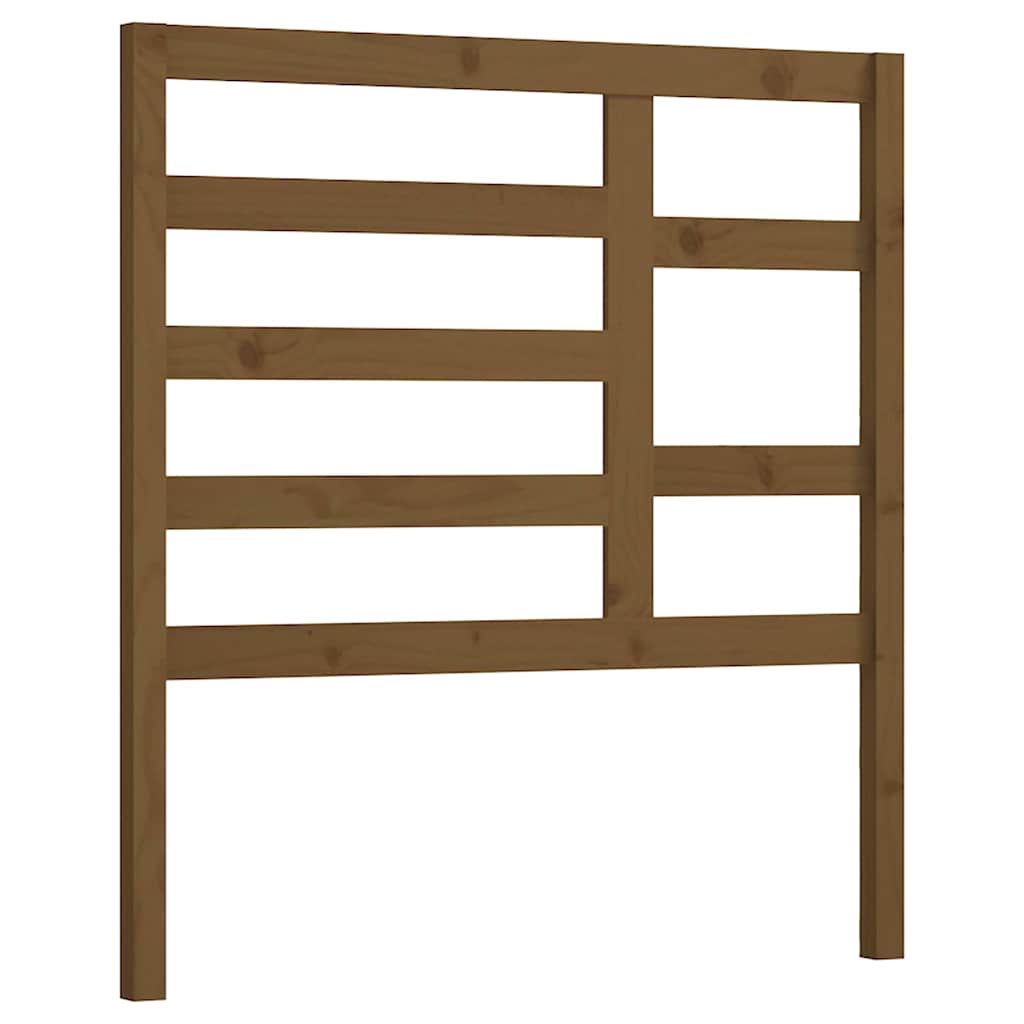 Vidaxl hoofdbord 106x4x104 cm massief grenenhout honingbruin