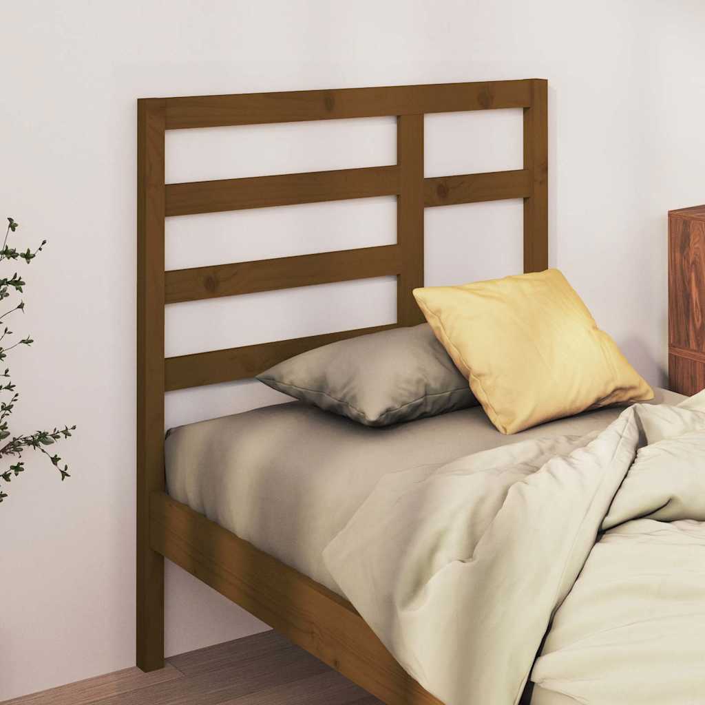 Vidaxl hoofdbord 106x4x104 cm massief grenenhout honingbruin