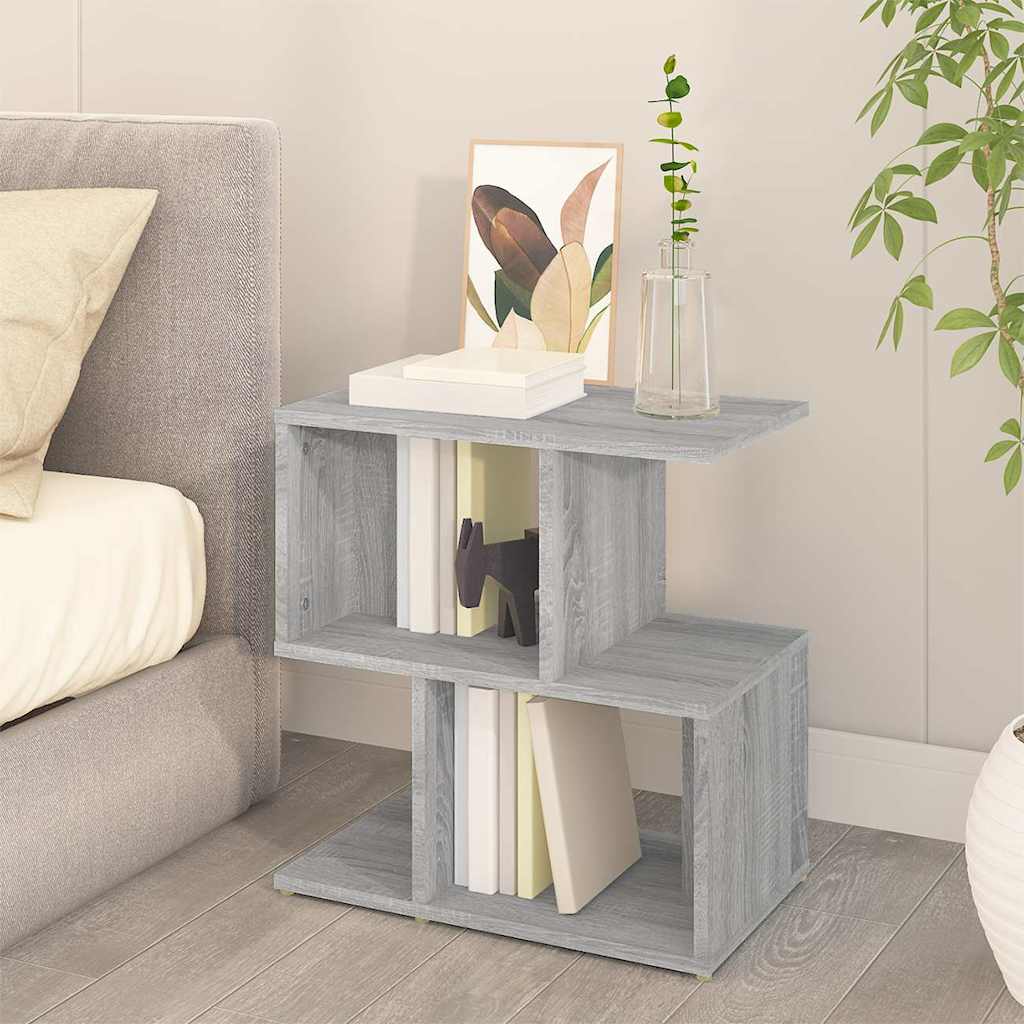 Vidaxl nachtkastjes 2 st 50x30x51,5 cm bewerkt hout grijs sonoma eiken