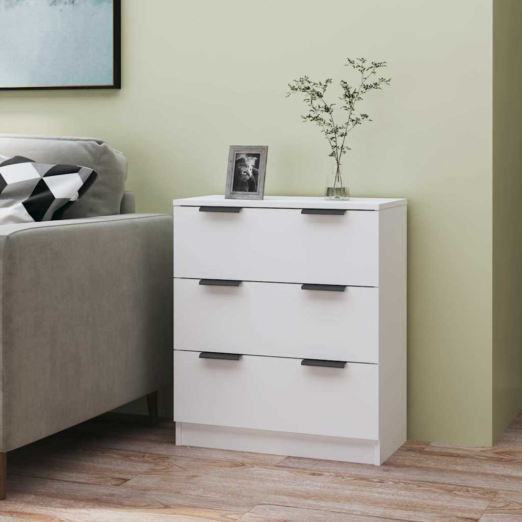 Vidaxl dressoir 60x30x70 cm bewerkt hout wit