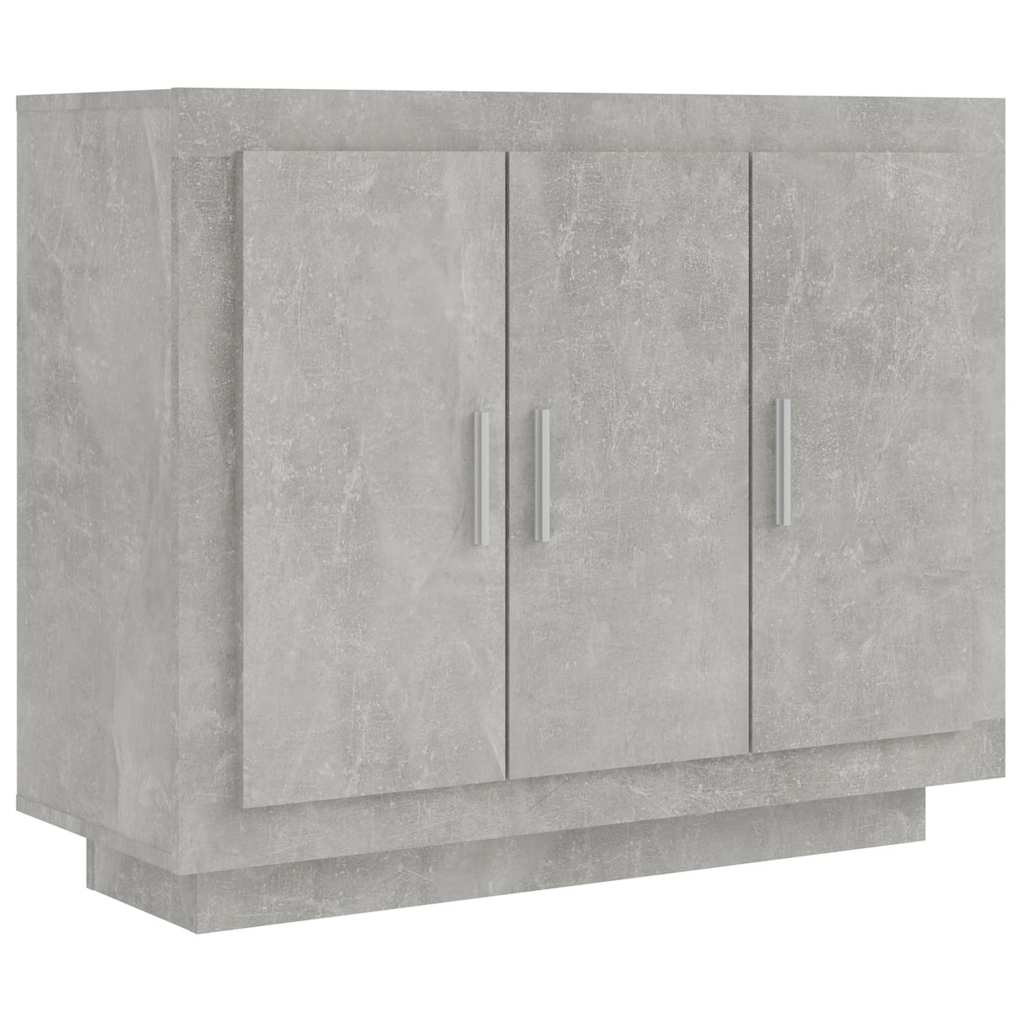 Vidaxl dressoir 92x35x75 cm bewerkt hout betongrijs