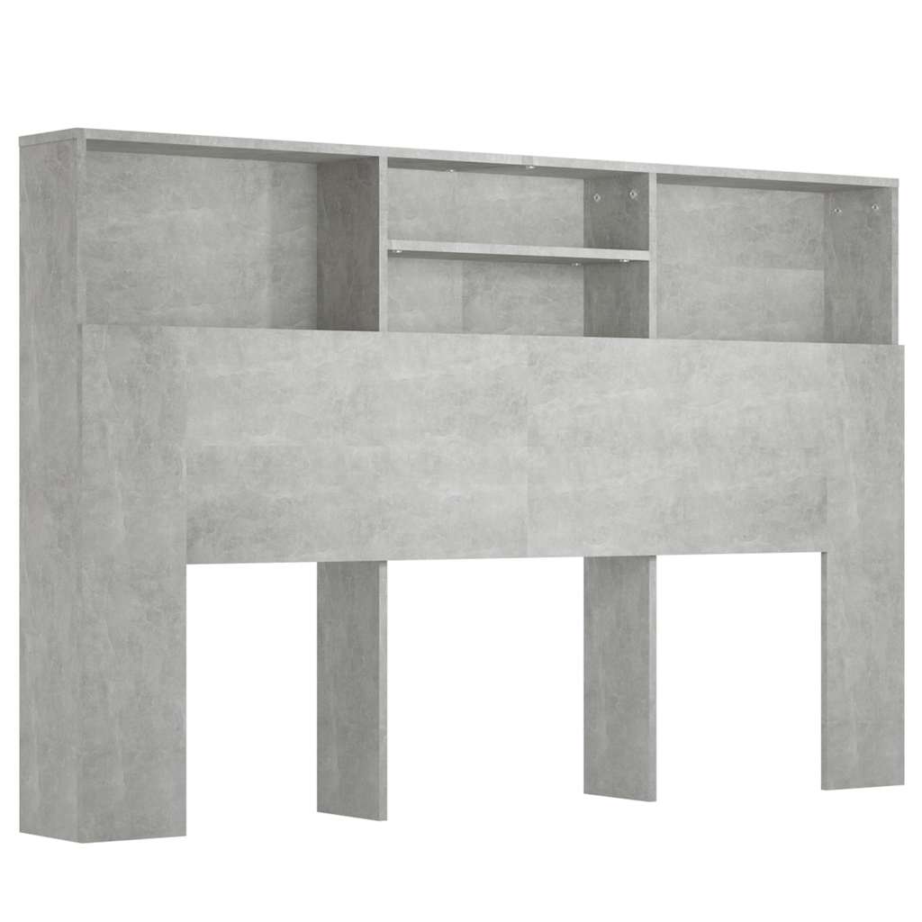 Vidaxl hoofdbordkast 160x19x103,5 cm betongrijs