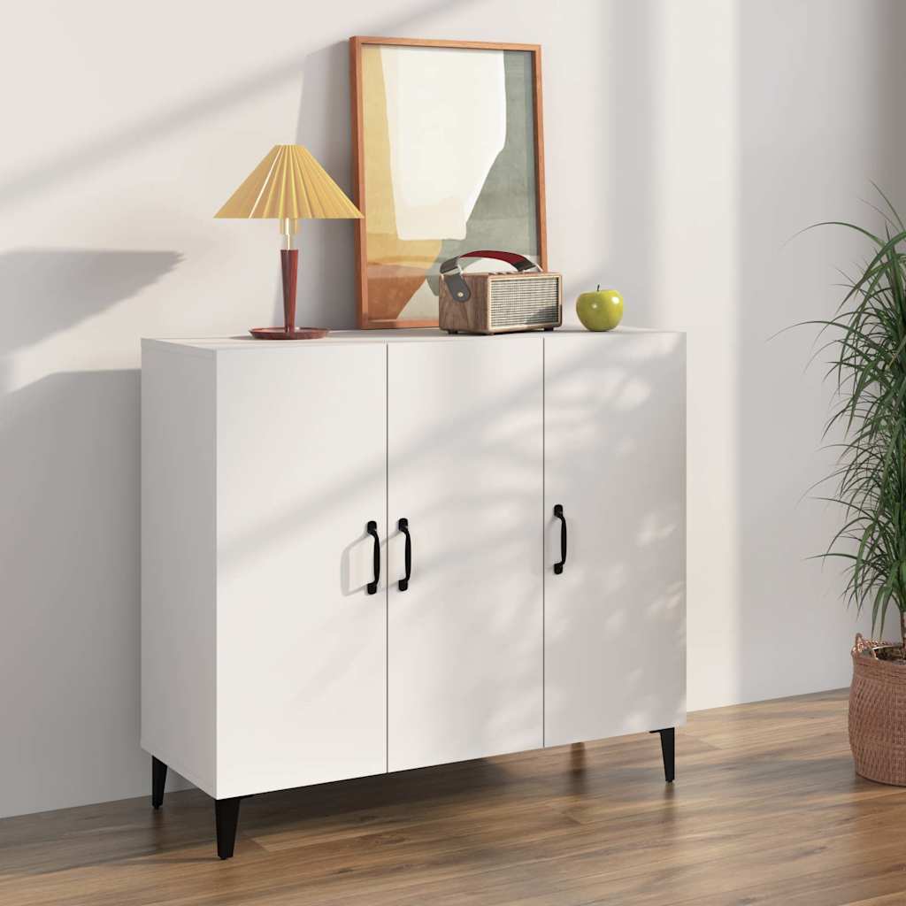 Vidaxl dressoir 90x34x80 cm bewerkt hout wit