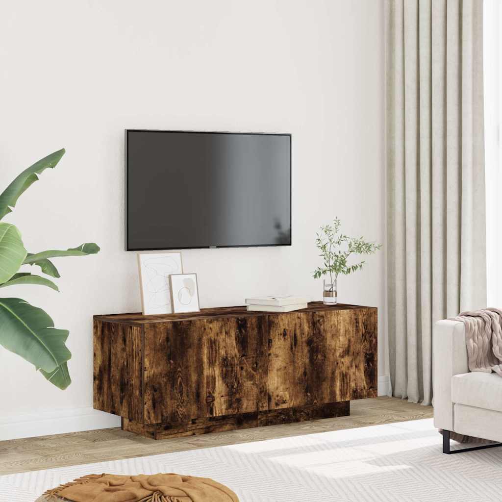 Vidaxl tv-meubel 100x35x40 cm bewerkt hout gerookt eikenkleurig