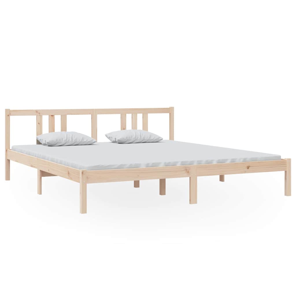 Vidaxl bedframe massief hout 180x200 cm super king size