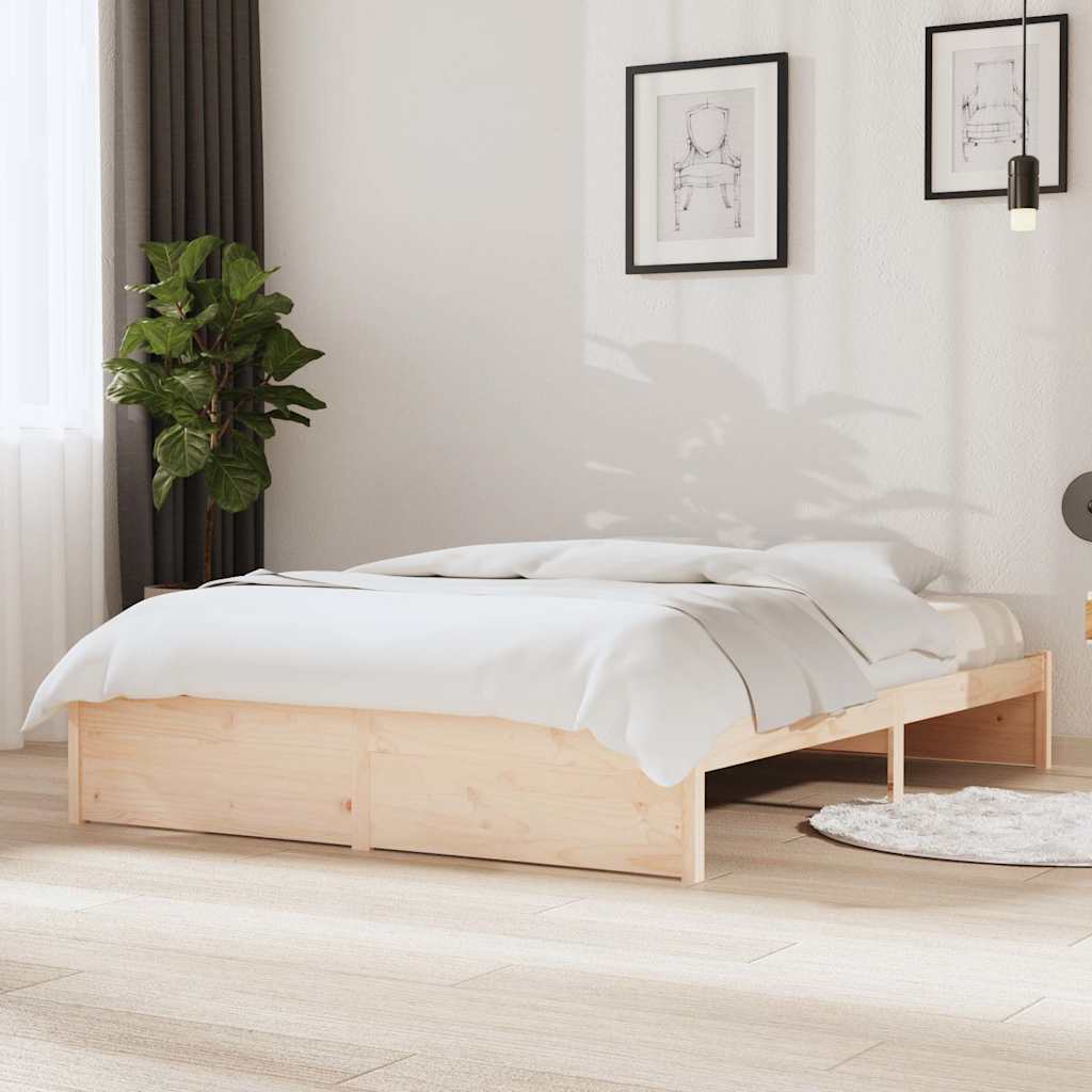 Vidaxl bedframe zonder matras massief hout 140x200 cm