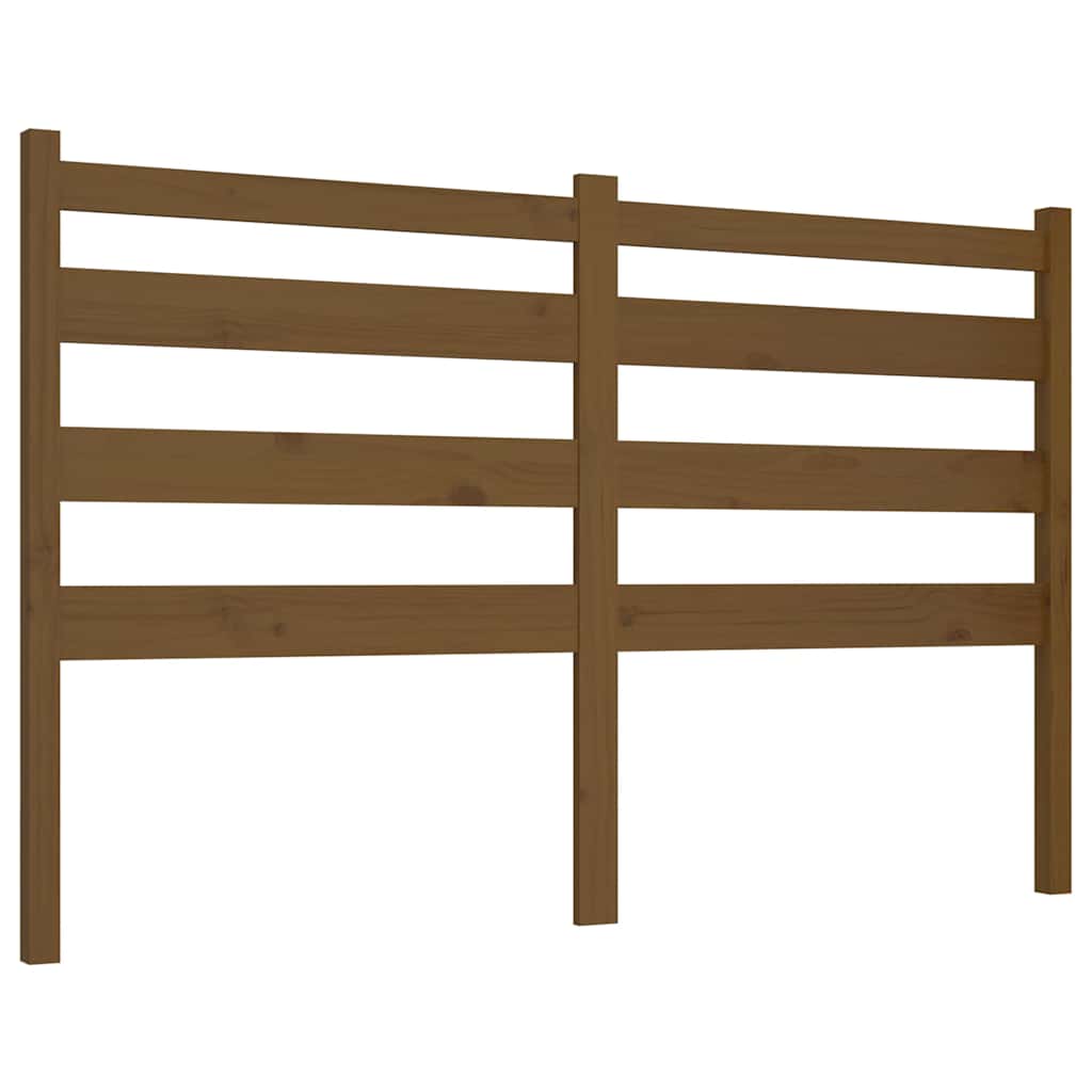 Vidaxl hoofdbord 141x4x100 cm massief grenenhout honingbruin