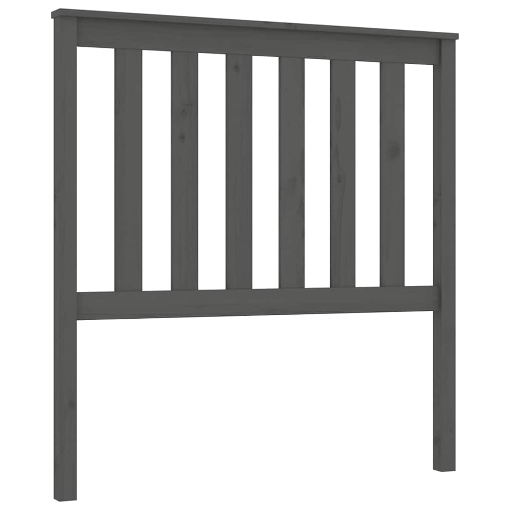 Vidaxl hoofdbord 96x6x101 cm massief grenenhout grijs