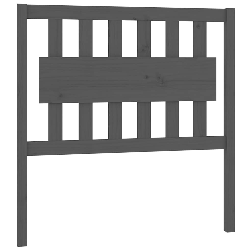 Vidaxl hoofdbord 95,5x4x100 cm massief grenenhout grijs