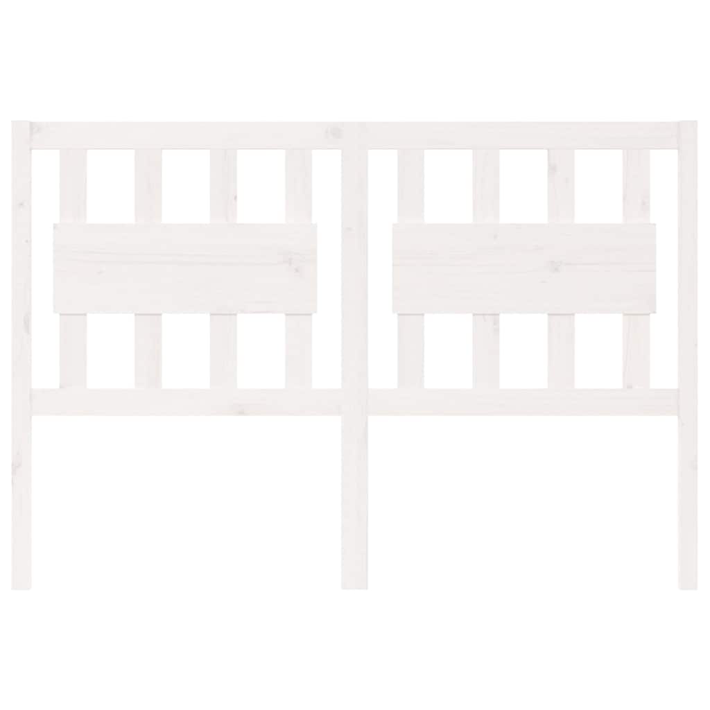 Vidaxl hoofdbord 140,5x4x100 cm massief grenenhout wit