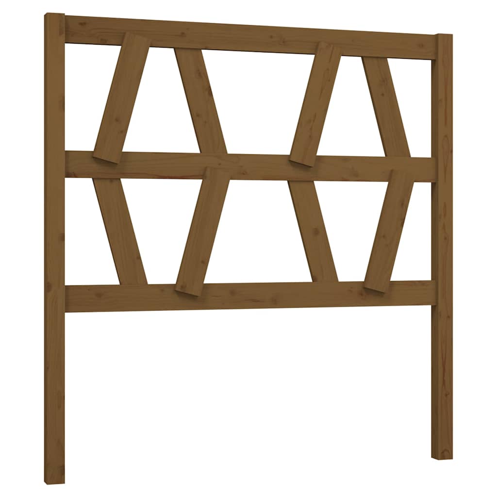 Vidaxl hoofdbord 96x4x100 cm massief grenenhout honingbruin