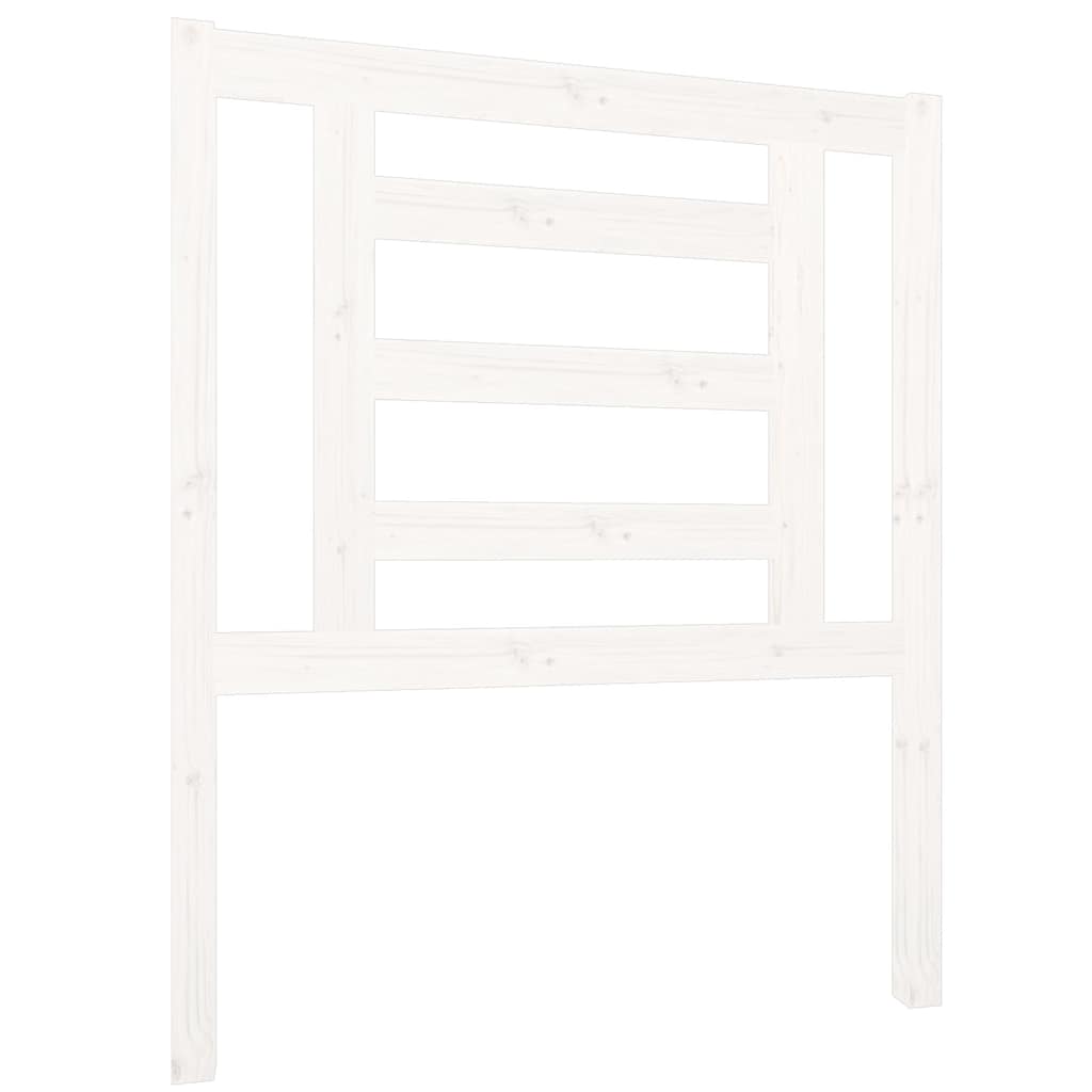 Vidaxl hoofdbord 81x4x100 cm massief grenenhout wit