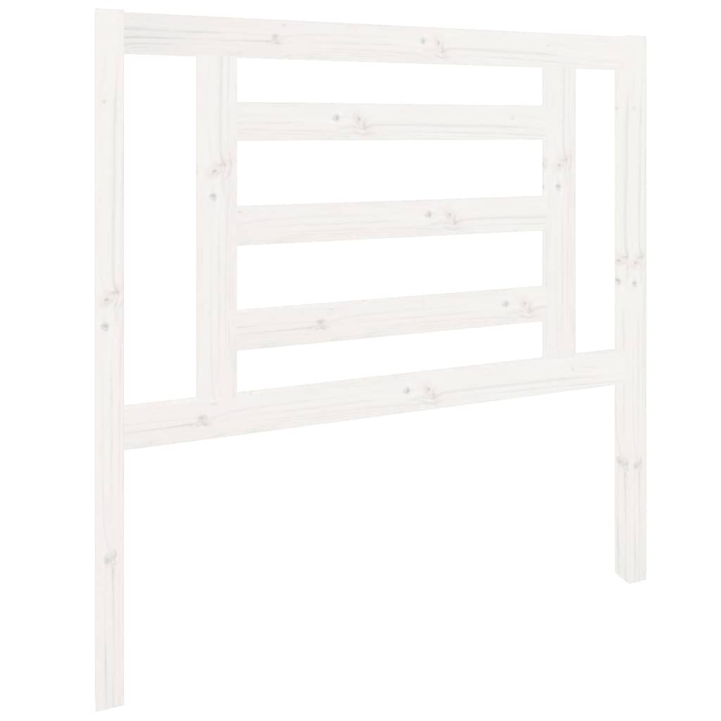 Vidaxl hoofdbord 96x4x100 cm massief grenenhout wit