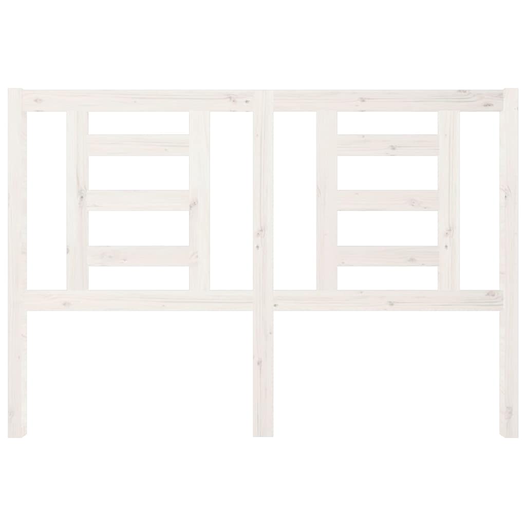 Vidaxl hoofdbord 146x4x100 cm massief grenenhout wit