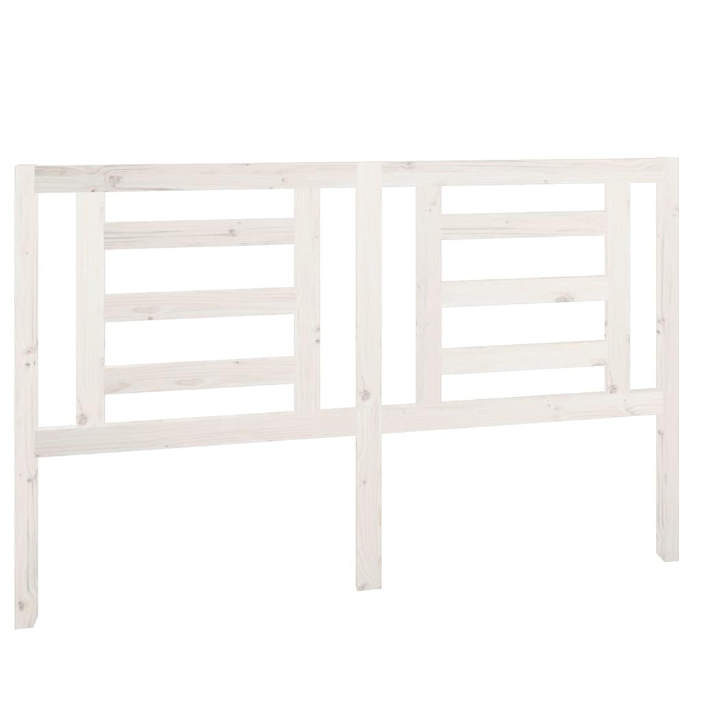 Vidaxl hoofdbord 156x4x100 cm massief grenenhout wit