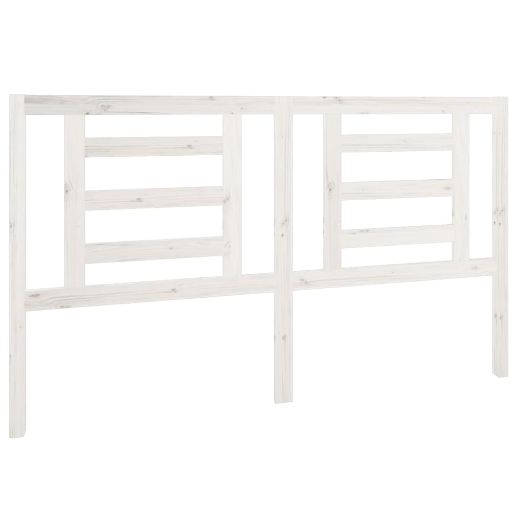 Vidaxl hoofdbord 166x4x100 cm massief grenenhout wit